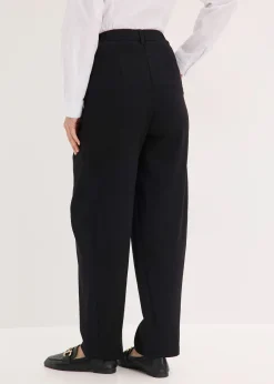 Pantalon barrel à pinces