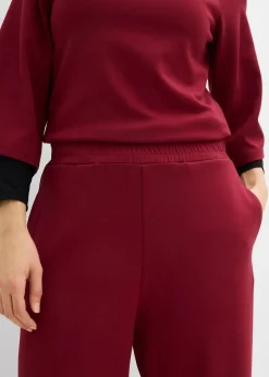 Pantalon barrel en jersey néoprène