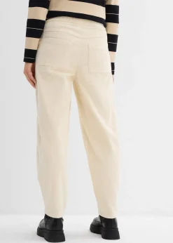 Pantalon barrel en velours côtelé