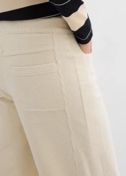 Pantalon barrel en velours côtelé