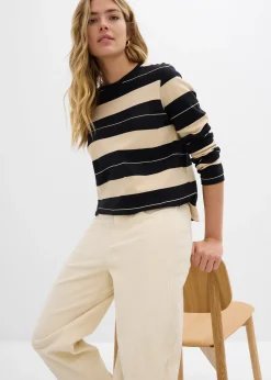 Pantalon barrel en velours côtelé