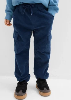 Pantalon cargo chaud en velours côtelé avec doublure jersey