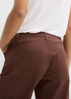 Pantalon cargo en coton extensible