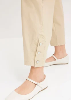 Pantalon cargo en coton extensible