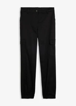 Pantalon cargo en coton extensible