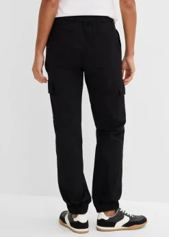 Pantalon cargo en coton extensible