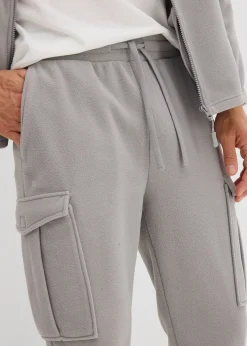 Pantalon cargo en polaire chaude, regular