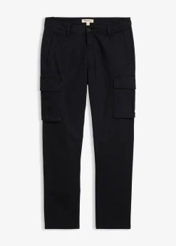Pantalon cargo regular en coton extensible et robuste, droit