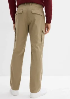 Pantalon cargo thermique regular, extensible, droit