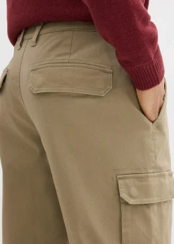 Pantalon cargo thermique regular, extensible, droit