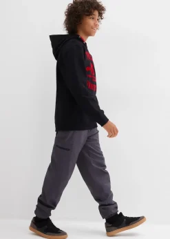 Pantalon cargo thermique doublé jersey, loose