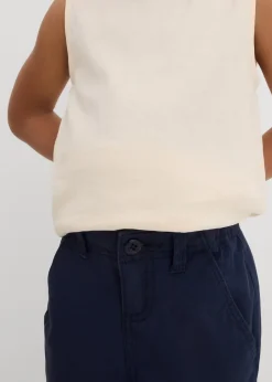Pantalon chino droit à taille ajustable, slim