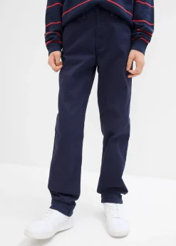 Pantalon chino droit à taille ajustable, slim