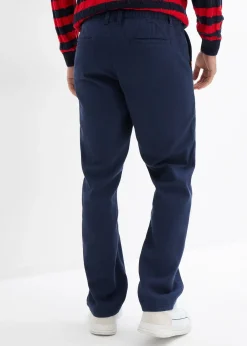 Pantalon chino droit et ample, 100% coton
