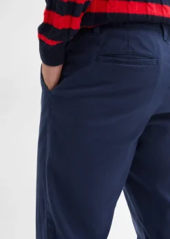 Pantalon chino droit et ample, 100% coton