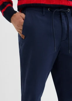 Pantalon chino droit et ample, 100% coton