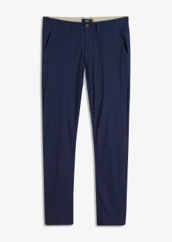 Pantalon chino extensible regular, coupe droite