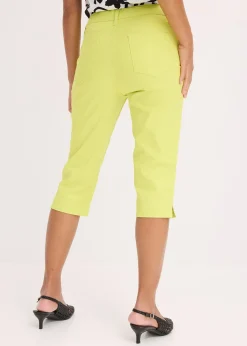 Pantalon corsaire à taille élastiquée