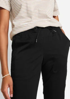 Pantalon corsaire avec lien à nouer