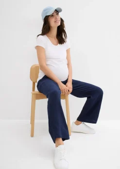Pantalon de grossesse 100% gaze de coton, loose