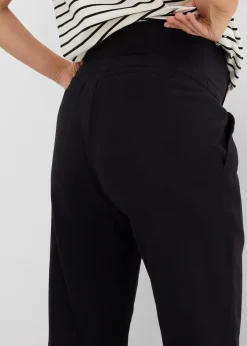 Pantalon de grossesse en lin majoritaire, droit