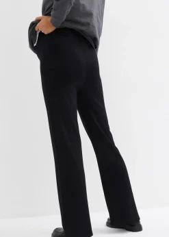 Pantalon de grossesse en jersey milano, jambes légèrement évasées