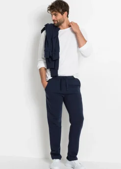 Pantalon de jogging à jambes droites, intérieur gratté doux