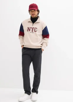 Pantalon de jogging à jambes droites, intérieur gratté doux