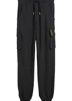 Pantalon de jogging à poches cargo en coton mélangé