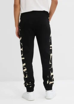 Pantalon de jogging avec empiècement, 100% coton
