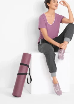 Pantalon de jogging avec bord-côtes contrastés