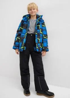 Pantalon de ski imperméable à bretelles et détails réfléchissants