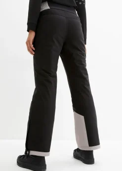 Pantalon de ski thermo fonctionnel coupe haute avec taille confortable, étanche, Straight