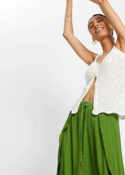 Pantalon effet froissé