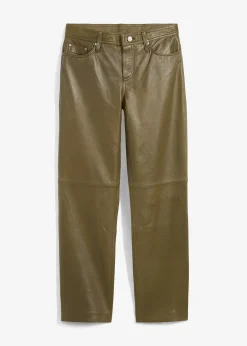 Pantalon en cuir d’agneau nappa