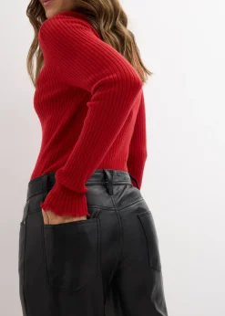 Pantalon en cuir d’agneau nappa