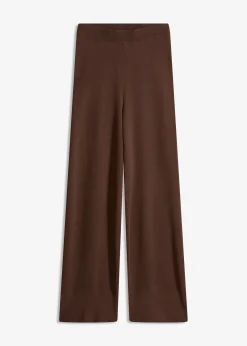 Pantalon en douce maille, viscose majoritaire