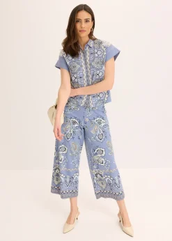 Pantalon en jersey à imprimé paisley