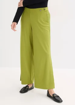 Pantalon en jersey à patte décorative