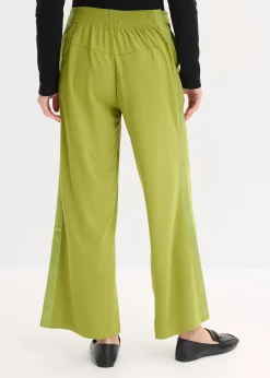 Pantalon en jersey à patte décorative