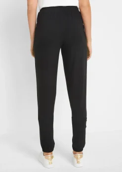 Pantalon en jersey à taille élastiquée