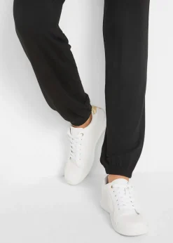 Pantalon en jersey à taille élastiquée