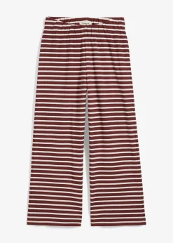 Pantalon en jersey coton texturé