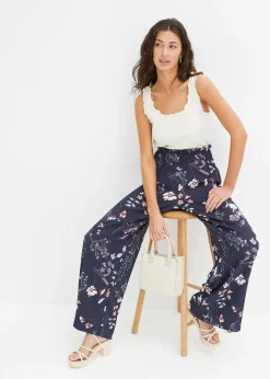 Pantalon en jersey de crêpe léger