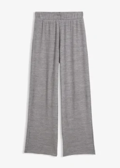 Pantalon en jersey effet maille