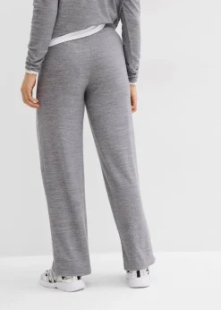 Pantalon en jersey effet maille