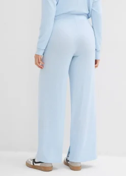 Pantalon en jersey effet maille