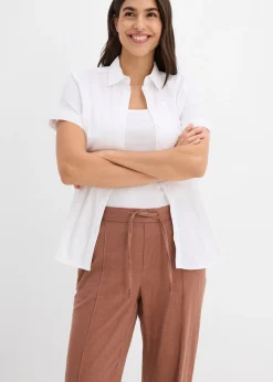 Pantalon en lin mélangé