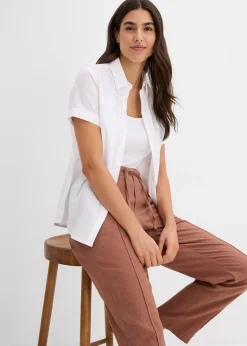 Pantalon en lin mélangé