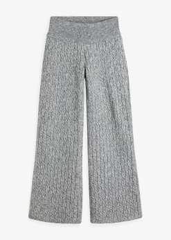 Pantalon en maille torsadée